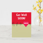 Carte Bien S'Attirer Bientôt Électrocardiographie Coeur (Fleur jaune)