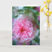 Carte Bien Se Bien Bientôt Hollyhock Photo (Fleur jaune)