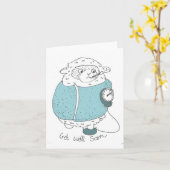 Carte Bien Se Bien Bientôt Mouton (Fleur jaune)