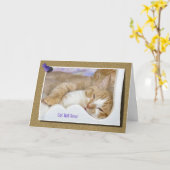 Carte Bien Se Bien Bientôt Tabby (Fleur jaune)