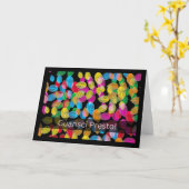 Carte Bien se tirer en italien Guarisci Presto avec Feui (Fleur jaune)