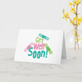 Carte Bien S'En Sortir Bientôt. (Fleur jaune)