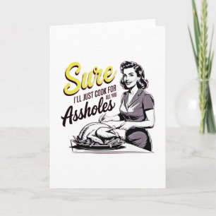 Carte Bien sûr, je vais juste cuisiner pour toutes les d