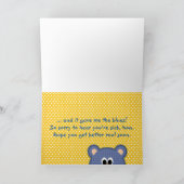 Carte Bien Teddy Bear (Intérieur)