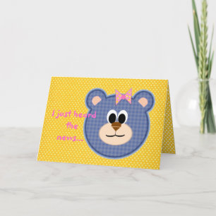 Carte Bien Teddy Bear