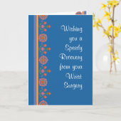 Carte Bien tirer de la chirurgie de poignet Rangoli Bord (Fleur jaune)