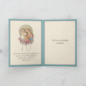 Carte Bienheureuse Vierge Marie Bébé Jésus Fleurs Se Por (Intérieur)