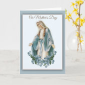 Carte Bienheureuse Vierge Marie Fleurs de la Fête des Mè (Fleur jaune)