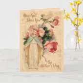 Carte Bienheureuse Vierge Marie Pastel Fête des Mères Ro (Fleur jaune)