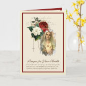 Carte Bienheureuse Vierge Marie Rosaire Roses Obtenez Bo (Fleur jaune)