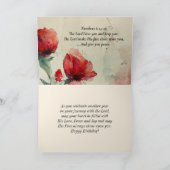 Carte Bienheureux Anniversaire Bible Verse Prière Chréti (Intérieur)