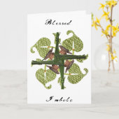 Carte Bienheureux Imbolc (Fleur jaune)