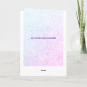 Carte Bienheureux Noël design gel violet (Dos)