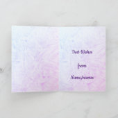 Carte Bienheureux Noël design gel violet (Intérieur)