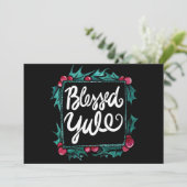 Carte Bienheureux Yule (Debout devant)