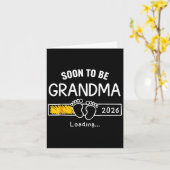 Carte Bientôt Être Grand-Mère 2026 Chargement De Grosses (Fleur jaune)
