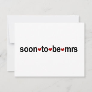 Carte Bientôt être Mme T-shirts et cadeaux