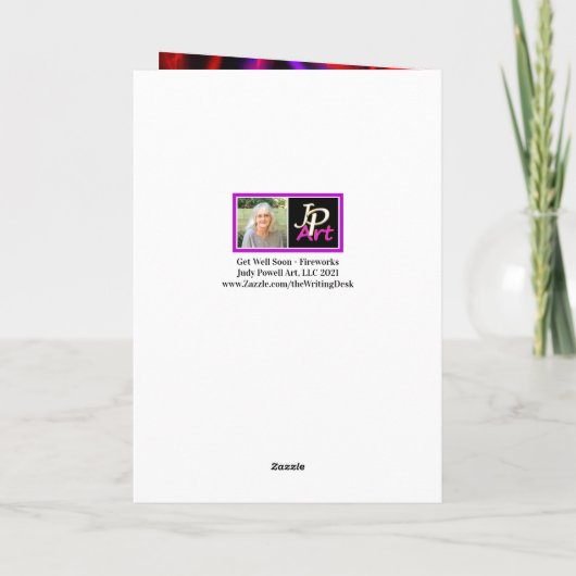 Carte Bientôt - Fireworks Design (Dos)