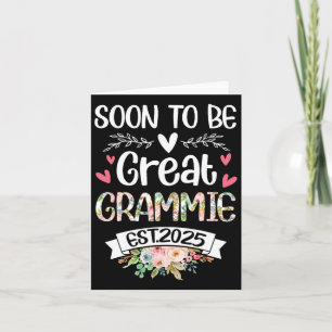 Carte Bientôt Grande Grammie Est 2025 Floral Fête des Mè