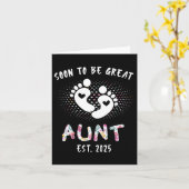 Carte Bientôt Grande Tante 2025 Nouveau Ba (Fleur jaune)