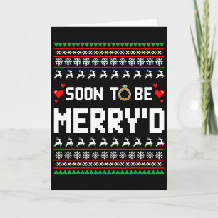 Carte Bientôt, Joyeux Noël Engagé Couple Matchi