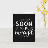 Carte Bientôt mariés, couples fiancés drôles assortis  (Fleur jaune)