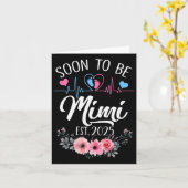 Carte Bientôt Mimi 2025 Annonce de grossesse pour la pre (Fleur jaune)