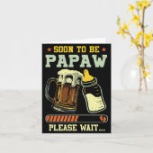 Carte Bientôt Papaw Est 2025 Annonce de Grossesse L (Fleur jaune)