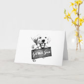 CARTE **BIENTÔT** PAS UNE SUGGESTION-UN "ORDRE" (Fleur jaune)