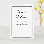 Carte Bienvenue (Fleur jaune)