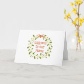 Carte Bienvenue (Fleur jaune)