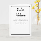 Carte Bienvenue (Fleur jaune)