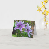 Carte Bienvenue ! (Fleur jaune)