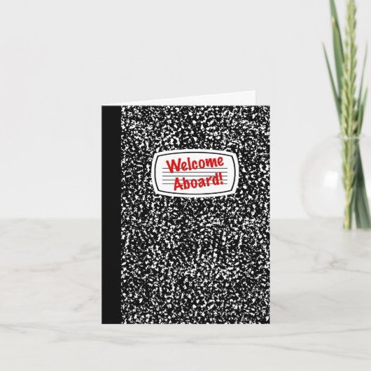 Carte Bienvenue à bord Cahier (Devant)