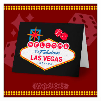 Carte Bienvenue à Fabulous Las Vegas Voyage Signe Las Ve