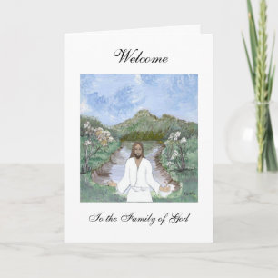 Carte Bienvenue à la Famille de Dieu