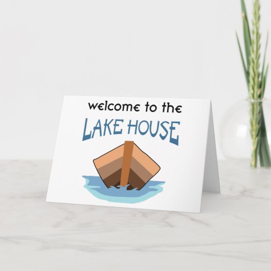 Carte Bienvenue à Lake House (Devant)