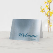 Carte Bienvenue À L'Arrière - plan De L'Équipe Rose Blur (Fleur jaune)