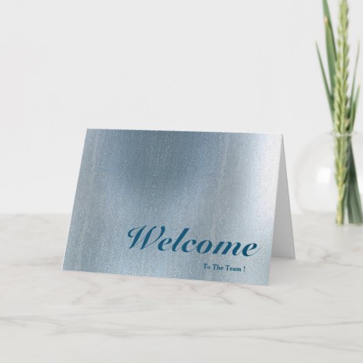 Carte Bienvenue À L'Arrière - plan De L'Équipe Rose Blur (Devant)