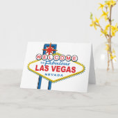 Carte Bienvenue à Las Vegas (Fleur jaune)