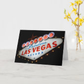 Carte Bienvenue à Las Vegas Greeting Card (Fleur jaune)