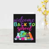 Carte Bienvenue À L'École (Fleur jaune)