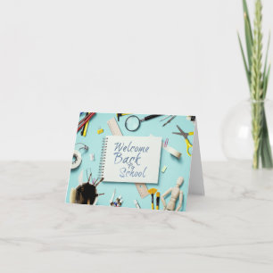 Carte Bienvenue à l'école - Carnet créatif