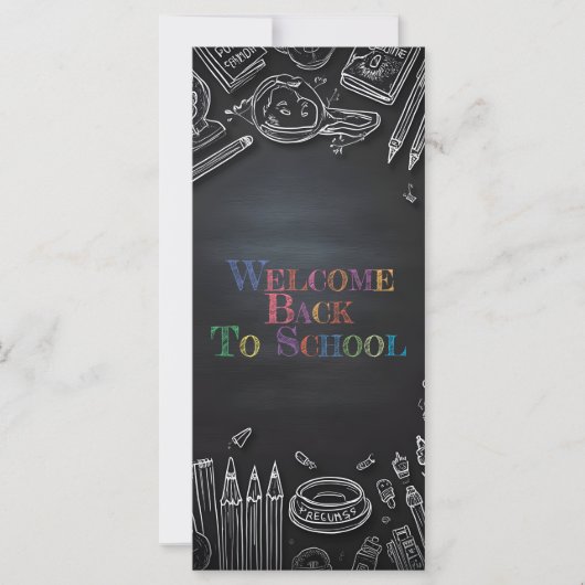 Carte Bienvenue à l'école - Nouvelle année scolaire (Devant)