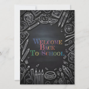 Carte Bienvenue à l'école - Nouvelle année scolaire