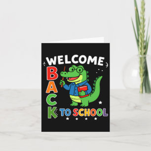 Carte Bienvenue À L'École Professeur Appréciation Garçon