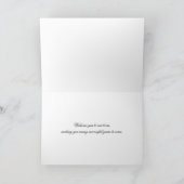 Carte Bienvenue À L'Équipe Flore Fleur Noir & Blanc (Intérieur)