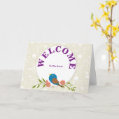 Carte Bienvenue À L'Équipe Spring Floral (Fleur jaune)