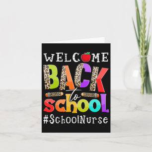 Carte Bienvenue À L'Infirmière D'École Premier Jour De L