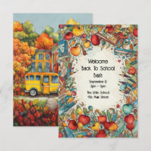 Bienvenue À L'Invitation De La Fête De L'École